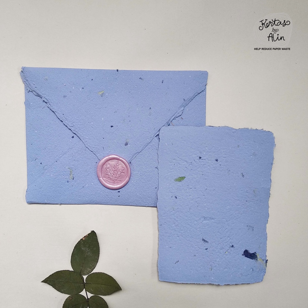

Amplop Handmade C6 Biru Bunga Telang – Vintage & Unik, Kertas Daur Ulang