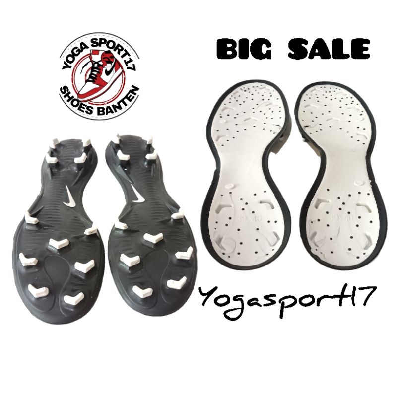 Outsole Sepatu bola nik dua warna bawahan sepatu bola ori