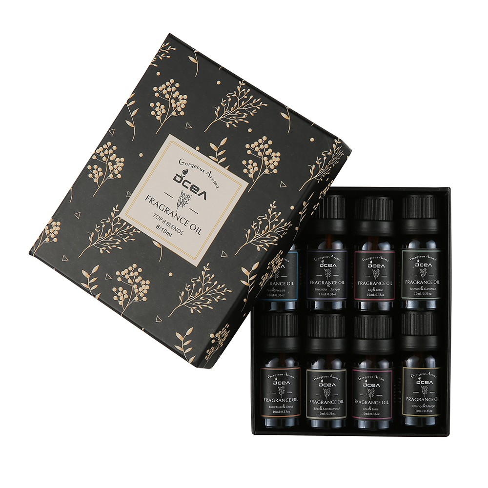 ESSENTIAL OIL AROMATHERAPY 1 PAKET SET ISI 8 BOTOL 10ML MINYAK AROMATERAPI DCEA