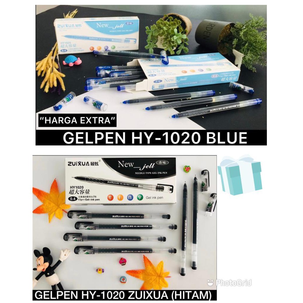 

Zuixua Pulpen Gel / PEN GEL New Jell Pulpen 0.4mm ISI 12