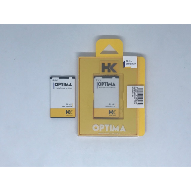 BATRE BATERAI NOKIA BL4U BL-4U HK OPTIMA DOUBLE POWER HK OPTIMA BATTERY