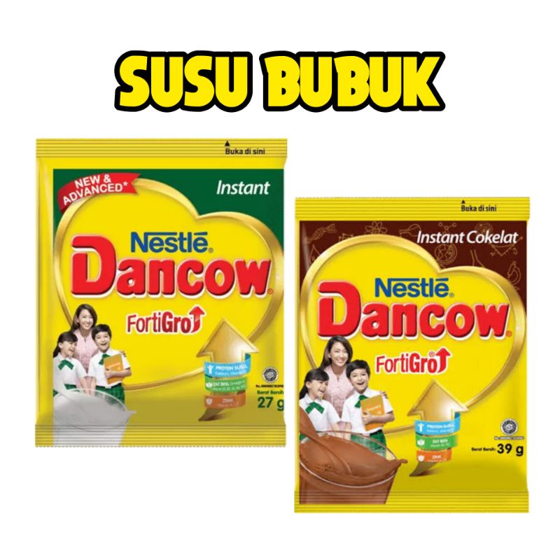 

SUSU BUBUK DANCOW SACHET - Minuman Susu Bubuk Instan - TemuPawon