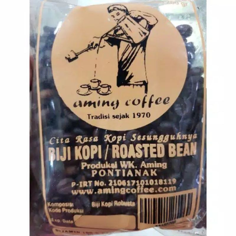 

Biji Kopi Robusta warkop Aming 200 gr yang pernah dikunjungi Presiden Jokowi
