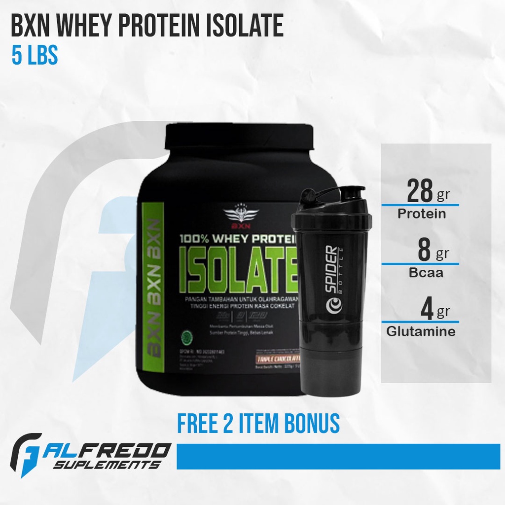 BXN Whey Protein Isolate 5 Lbs BPOM BXN ISolate Cutting Susu Protein