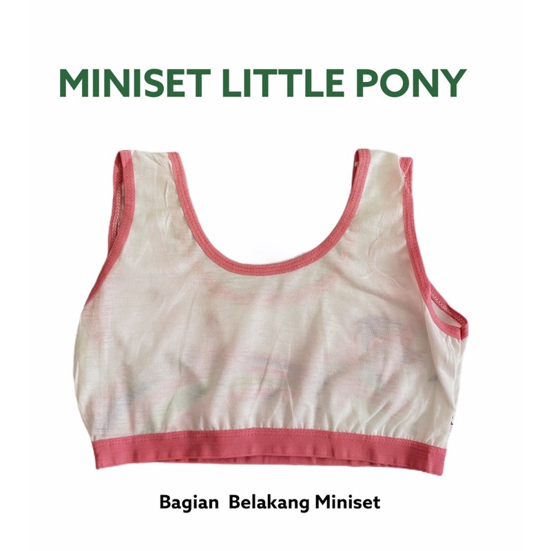 Miniset Anak Perempuan Cewek SD SMP Remaja ABG Kutang BH Beha Bra Remaja Mini Set Anak Littlepony