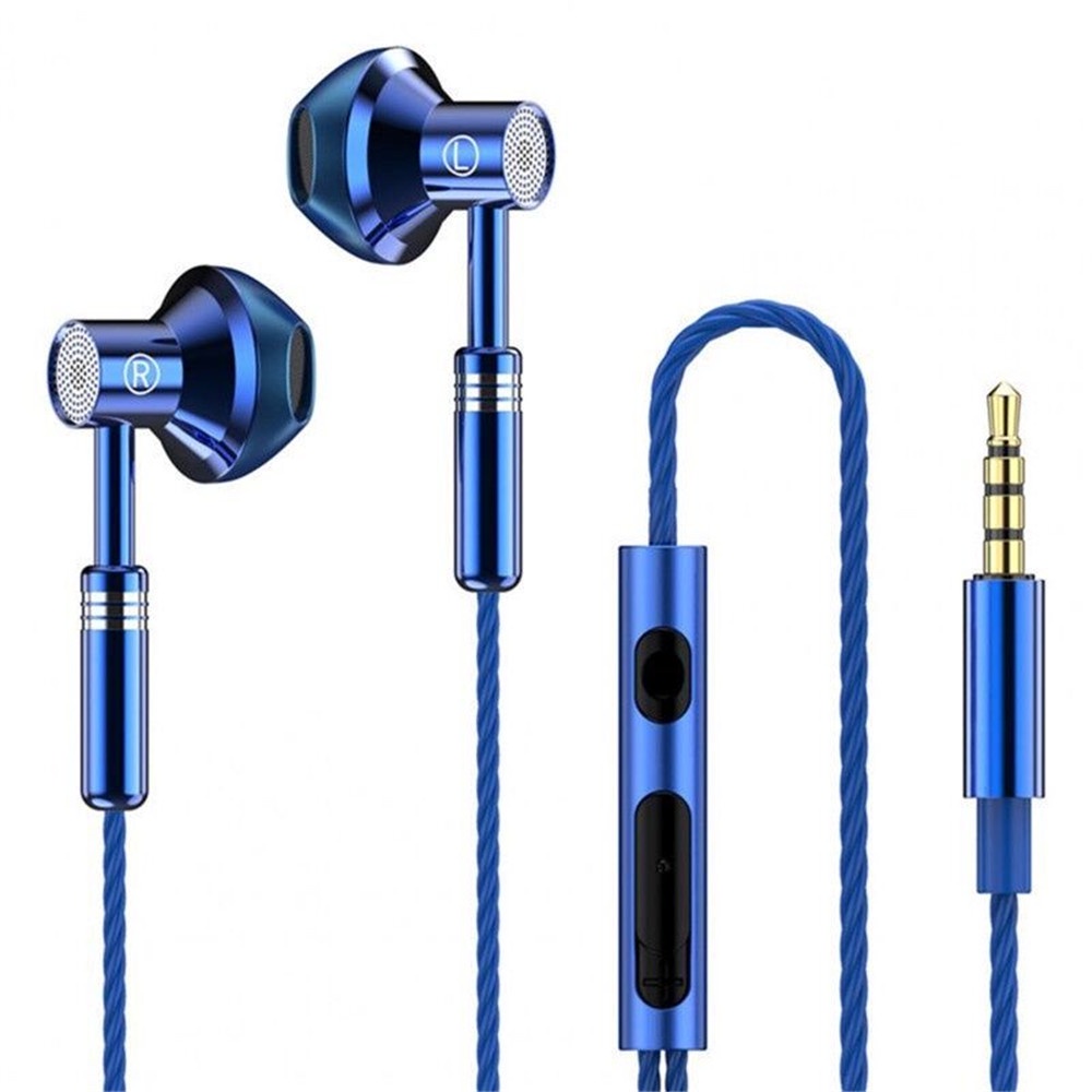 Earphone In Ear Heavy Bass Dengan Kabel + Jack 3.5mm + Mic Untuk Olahraga