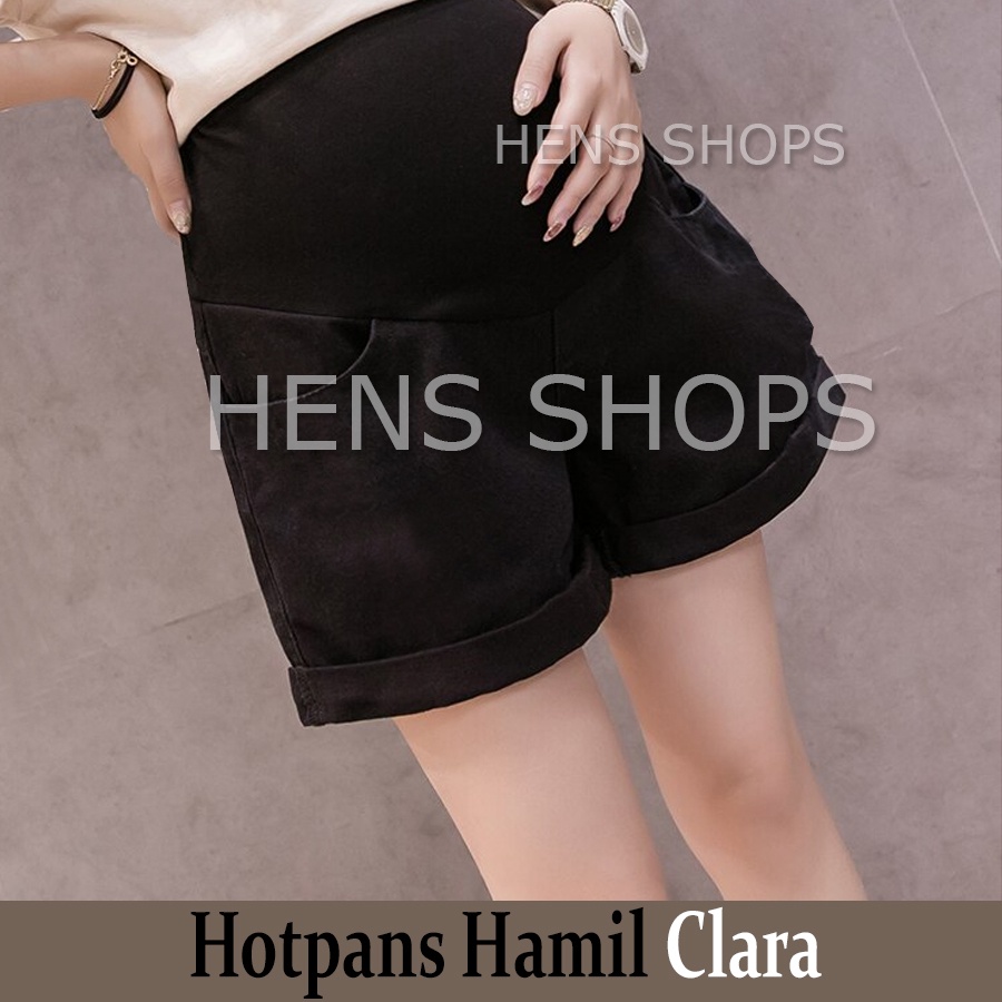 CELANA PENDEK HOTPANTS WANITA HAMIL MATERNITY PANTS CLARA TERBARU PREMIUM JUMBO