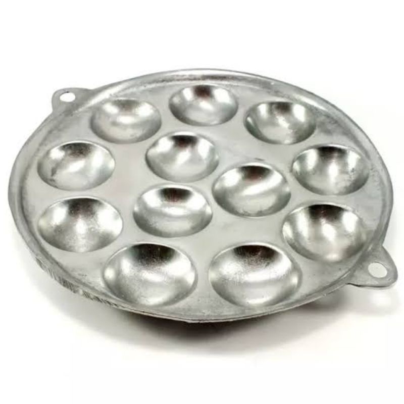 Cetakan Telur Bulat / Kue Cubit / Takoyaki 12Lubang