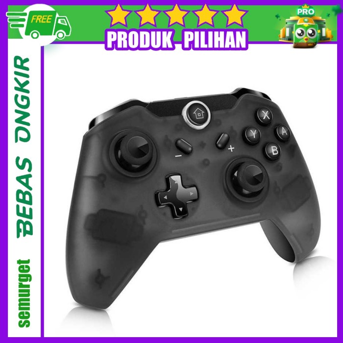 Bluetooth Gamepad Gyro Axis Joystick for Nintendo Switch - r25 - Hitam