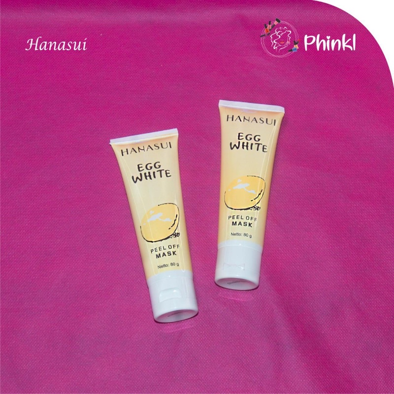 `ღ´ PHINKL `ღ´ ⓗⓐⓝⓐⓢⓤⓘ Masker egg white telur hanasui masker putih telor bahan alami peel off angkat