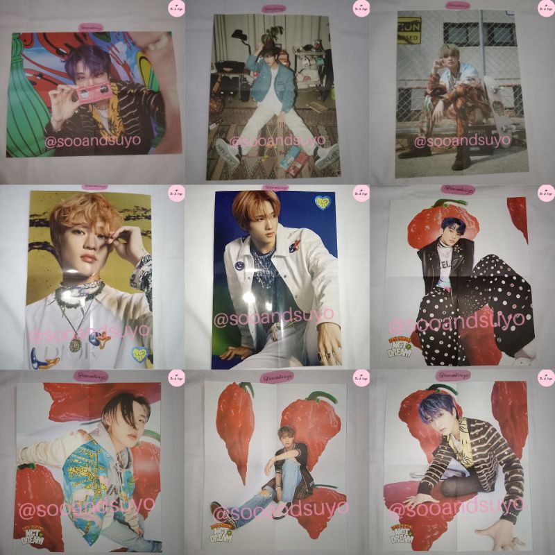 Folded Poster Album NCT Dream Hot Sauce Crazy Boring Chilling Jewel Case, Hello Future (Mark, Renjun