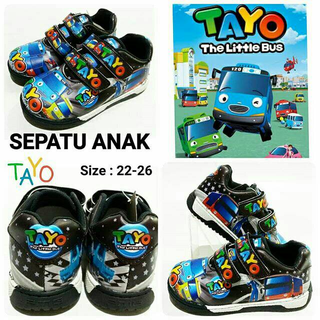 Sepatu Kreketan Anak Laki Kids Karakter X Zone Tayo Murah Dan Terbaru