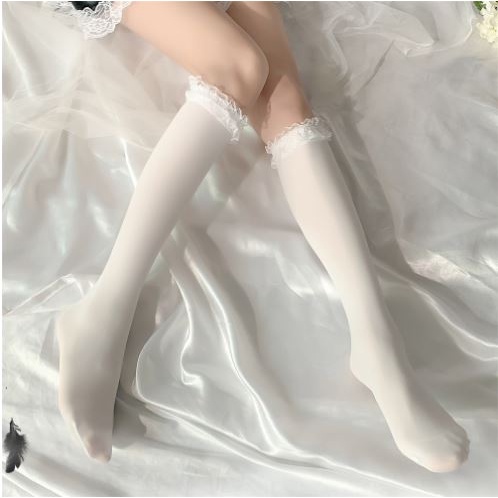 LS-08 Kaos Kaki POLOS PITA SERUT SELUTUT Cosplay Lolita Japan Jepang Cute Polos