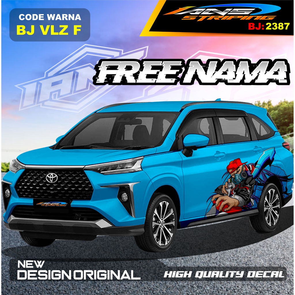 VARIASI STIKER MOBIL AVANZA VELOZ / VARIASI STIKER MOBIL XENIA REBORN / STICKER DECAL MOBIL PAJERO / STIKER MOBIL