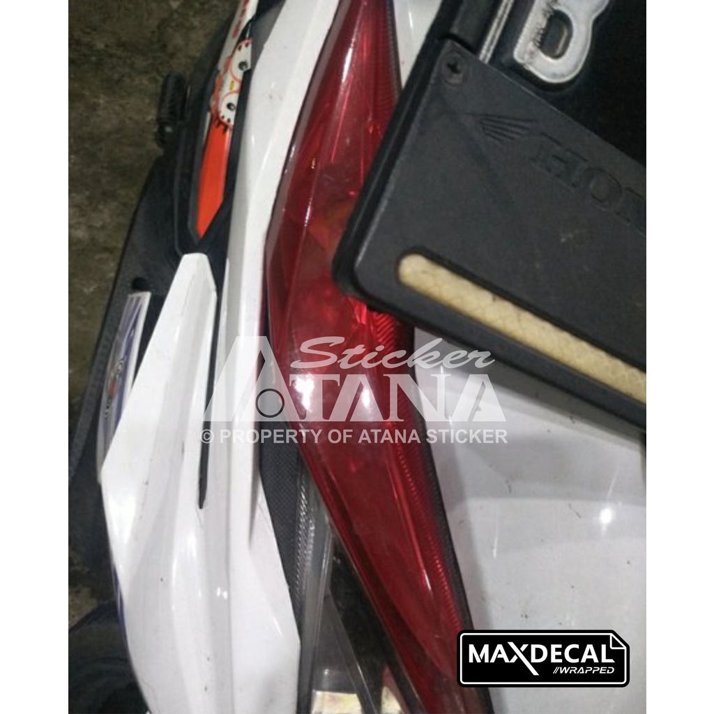 Skotlet Merah Transparan Maxdecal Scotlet Red Transparent Stiker Tembus Pandang Bening Sticker Hybrid Scolite Smoke Scotlight Anti Gores Transparant Decal Vinyl Wrap Body Dekorasi Aksesoris Lampu Headlamp Motor Mobil Hp Laptop Neon Box Jupiter Mio Vespa