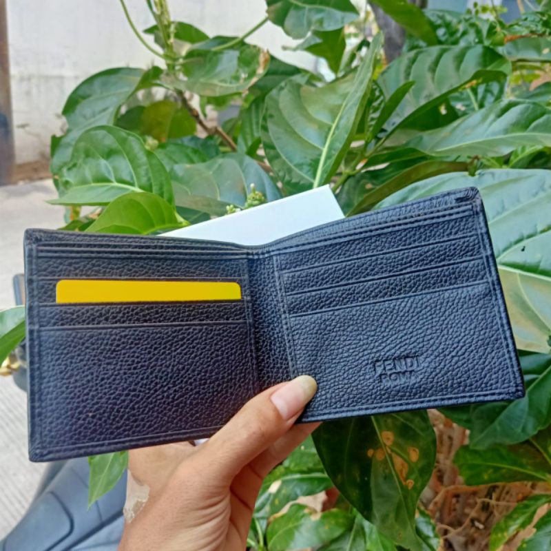 Dompet Pria Fendi Monster kulit asli eye yellow Premium Impor