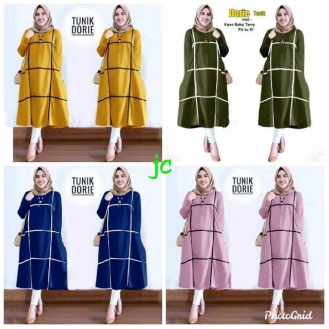 ZR Tunik dorie / Tunik Wanita muslimah / Tunik wanita kekinian murah