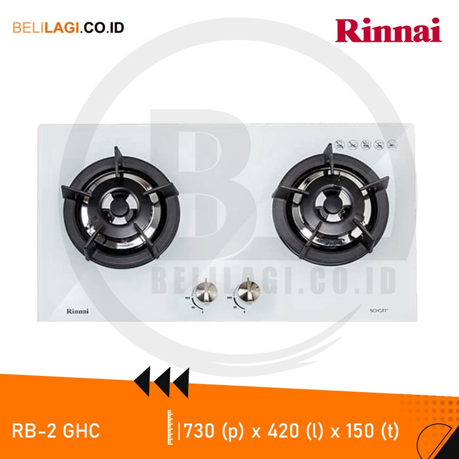 Rinnai Kompor Tanam RB 2 GHC - Optical White