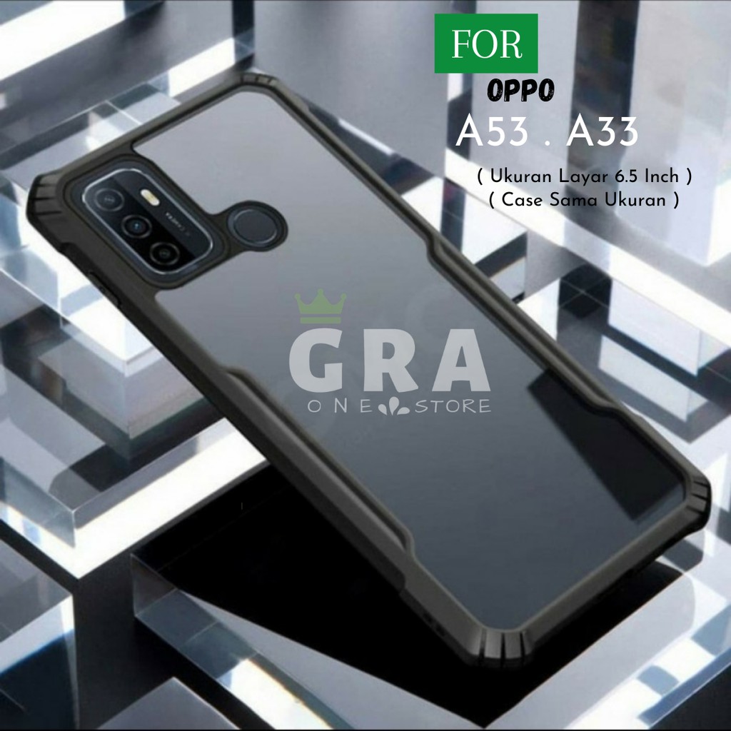 GRA Case Oppo A33 A53 Cover Protective Airbag Bumper Soft Case Transparent