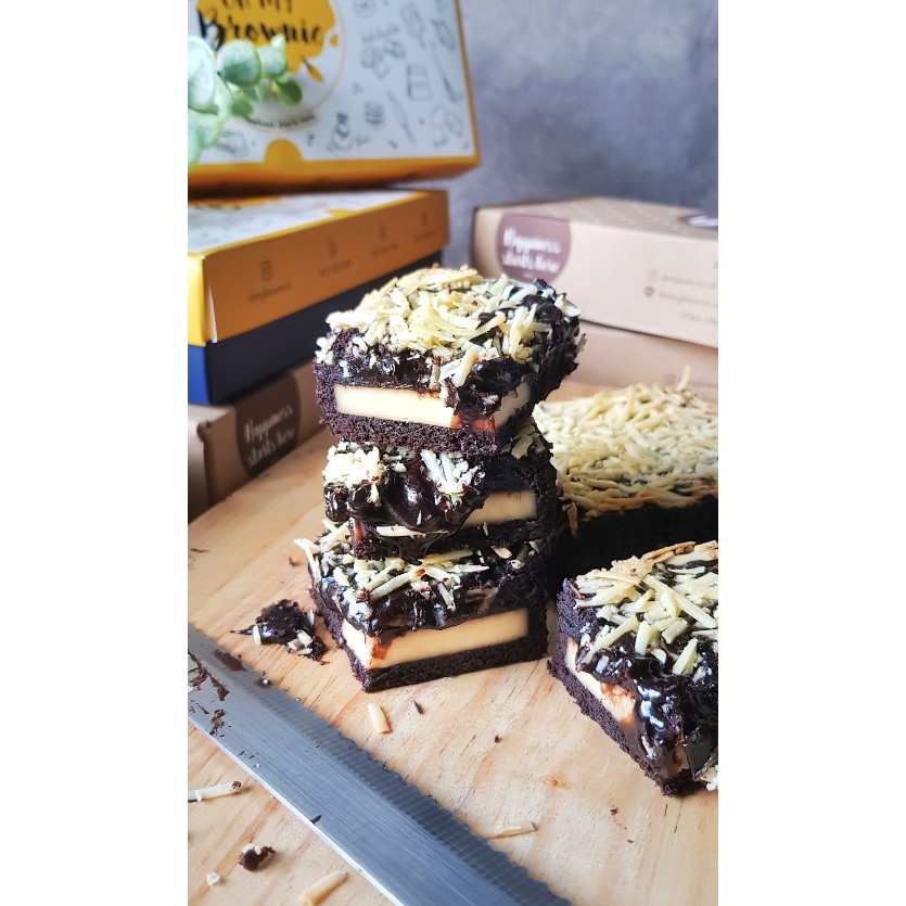 

Double Cheese Brownie - Brownies Ohmybrownie