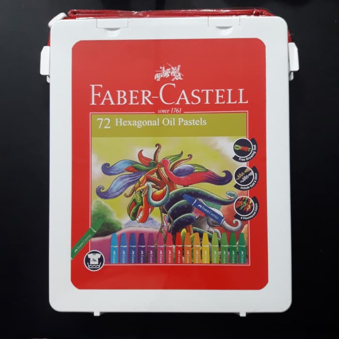 Crayon 72 Colours Faber Castell - Oil Pastels Warna - Krayon Minyak Pastel Color