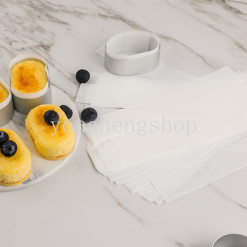 10 / 100 Pcs Cetakan Kue Bentuk Oval Bahan Stainless Steel