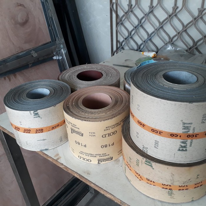 Amplas roll grit 180 Amplas gulungan meteran