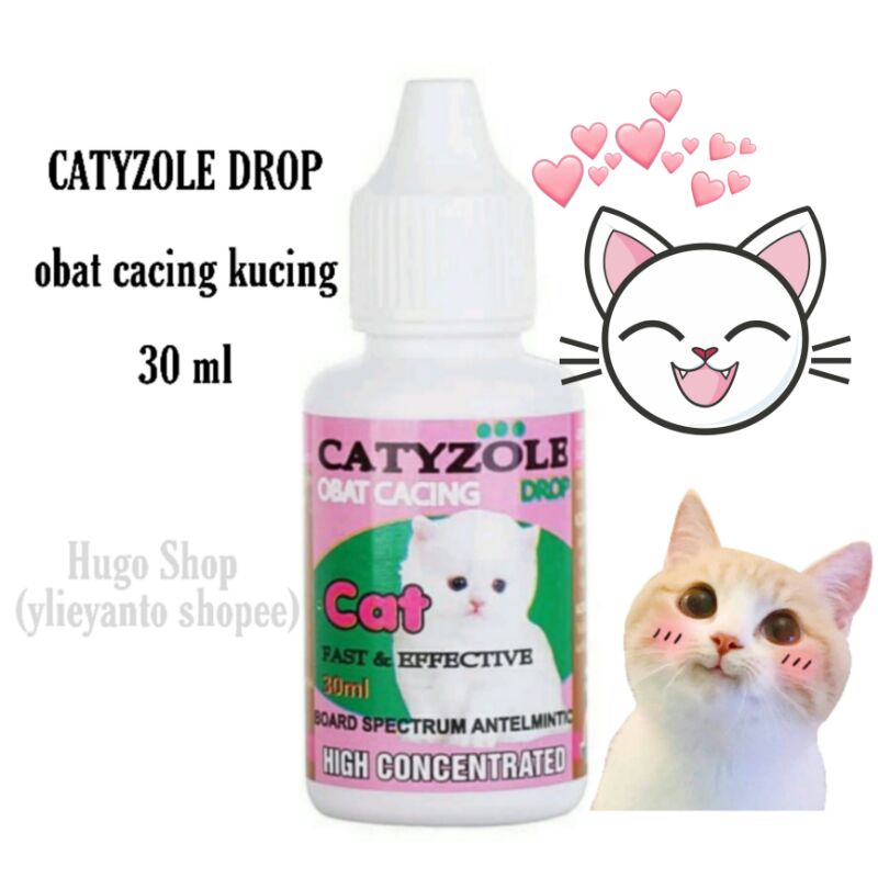 Catyzole Drop 30 ml obat cacing kucing / obat tetes