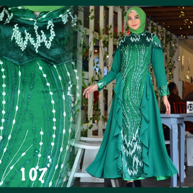 gamis pesta Jemia 107