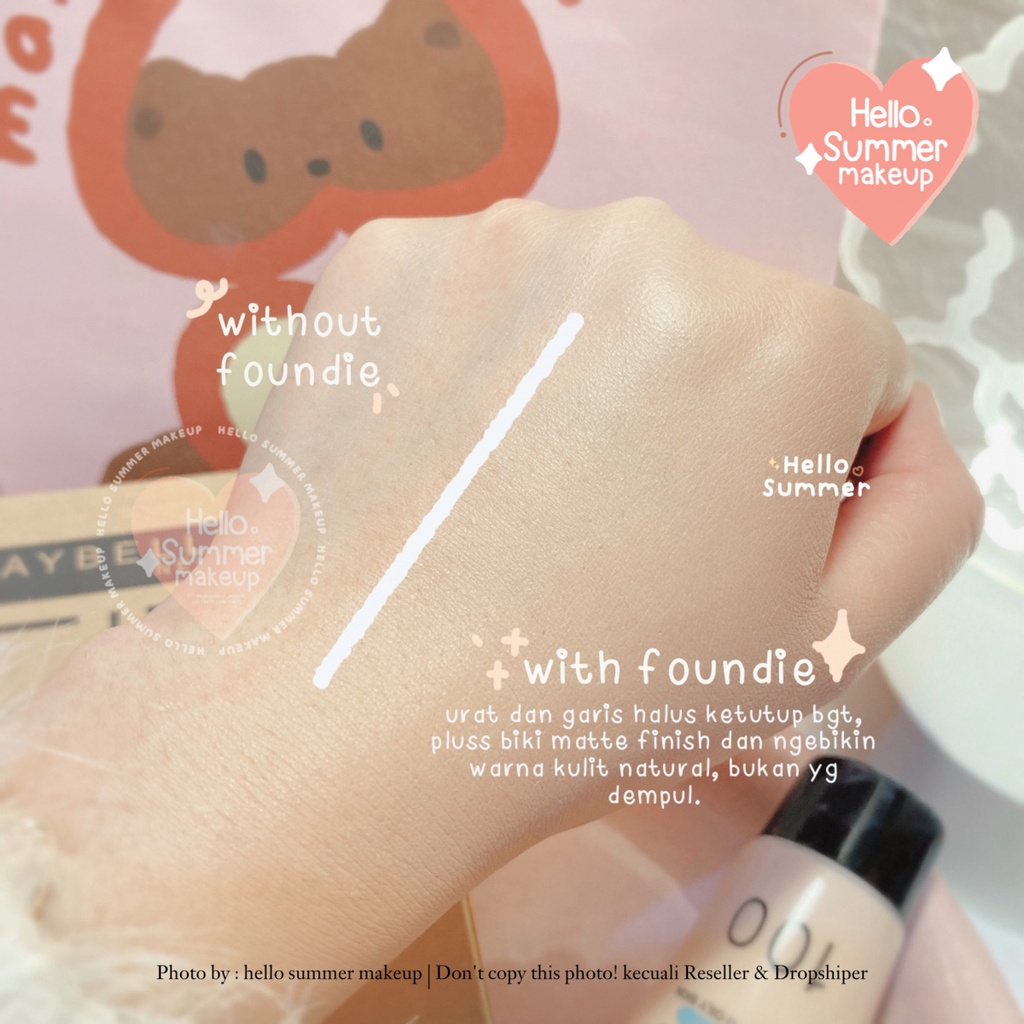 𝐅𝐎𝐔𝐍𝐃𝐀𝐓𝐈𝐎𝐍 - Fit Me! Matte &amp; Poreless Foundation 30 ml Maybelline Matte Finish Full Coverage Tahan Lama