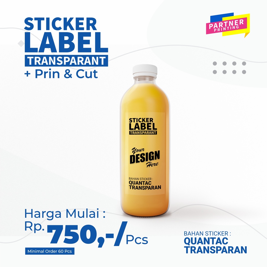 

Cetak / Print Stiker Label Transparant