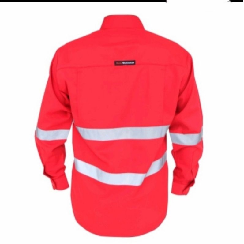 BAJU SAFETY MERAH SCOTLIGT DOBLE DADA