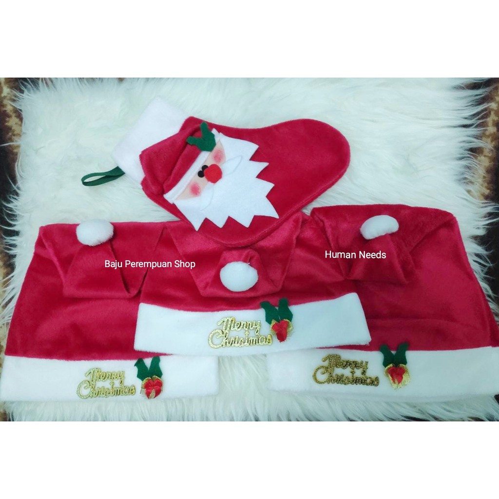 paket christmas/paket perlengkapan natal/paket perlengkapan aksesoris natal murah