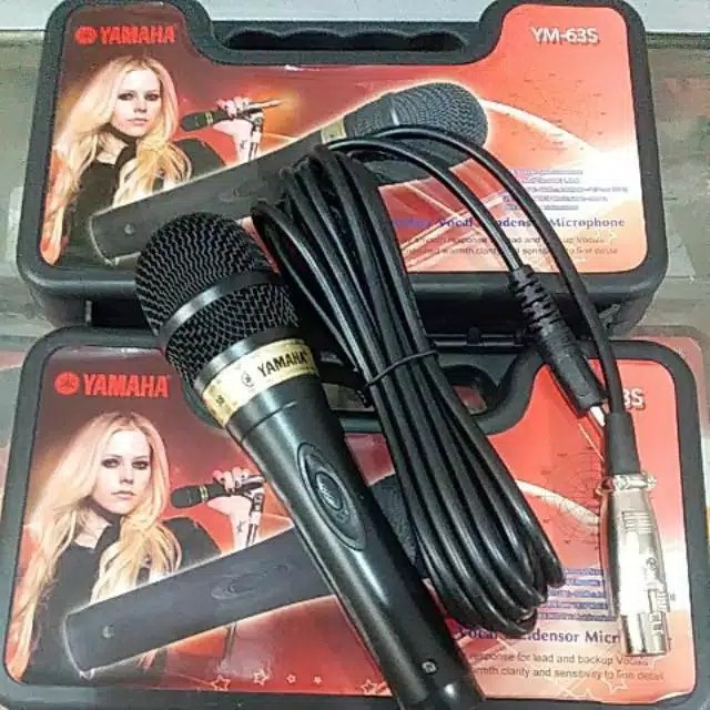 mic YAMAHA YM-63S microphone kabel koper good quality