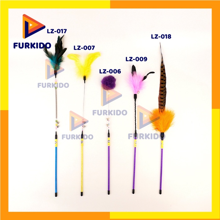 Cat Toy Teaser - Mainan Kucing Stick Teaser