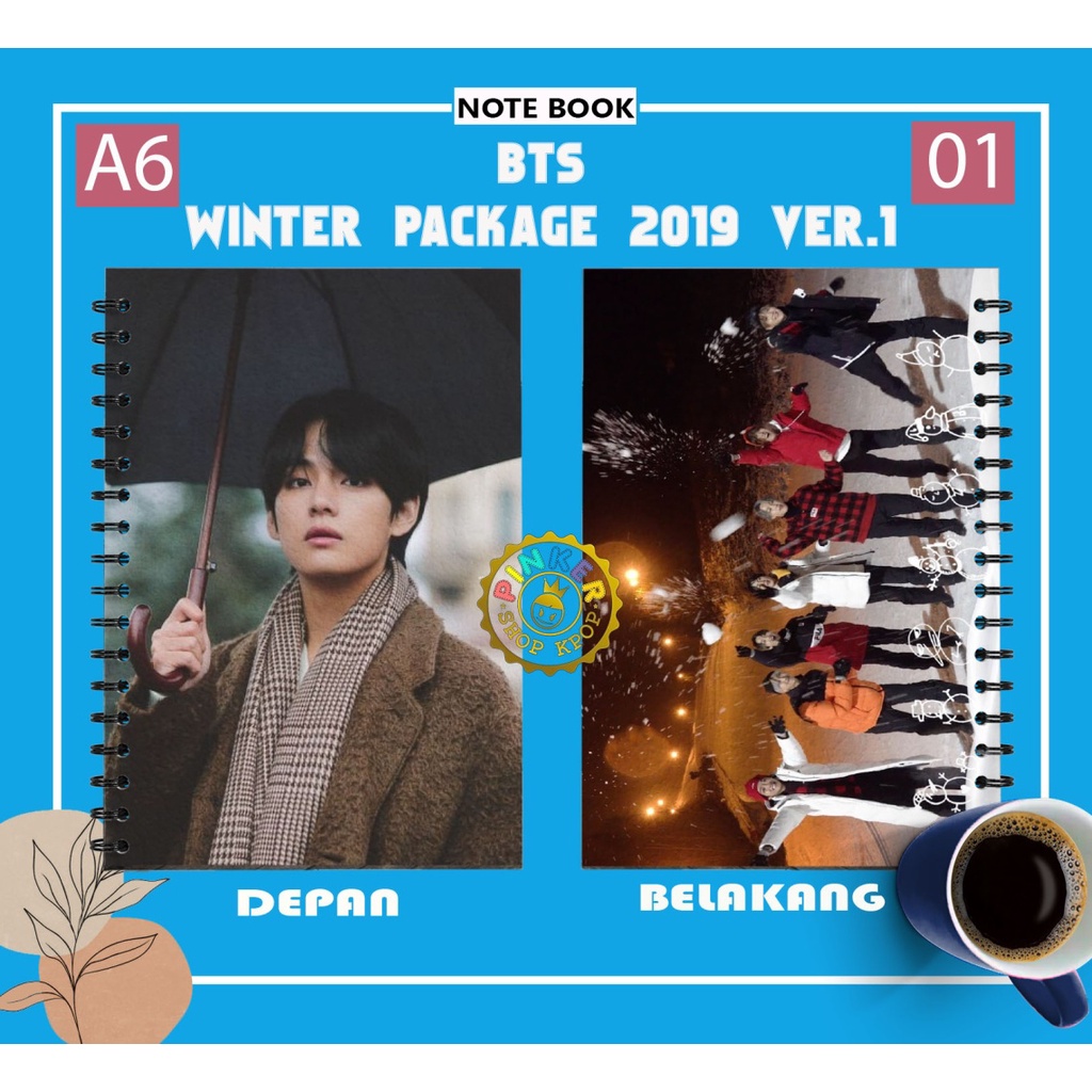 

NOTE A6 BTS WINTER PACKAGE 2019 Buku Notes Notebook Kpop Murah