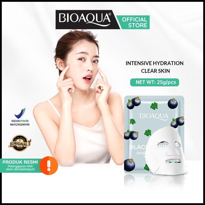 BIOAQUA sheet mask Brightening Moisturizing skin care Masker Wajah/ Sachet