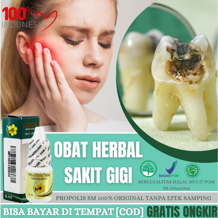 OBAT ALAMI SAKIT GIGI / GUSI , POLIP PULPA GIGI, GUSI BENGKAK, SARIAWAN PADA ANAK, PROPOLIS SM