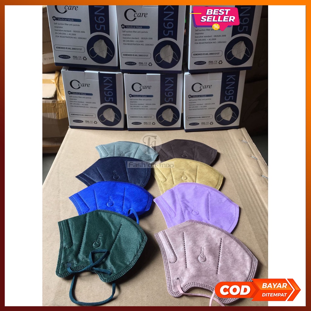 MASKER KN95 C-CARE PRO 5PLY C CARE ISI 20 PCS CCARE FASHIONINDO