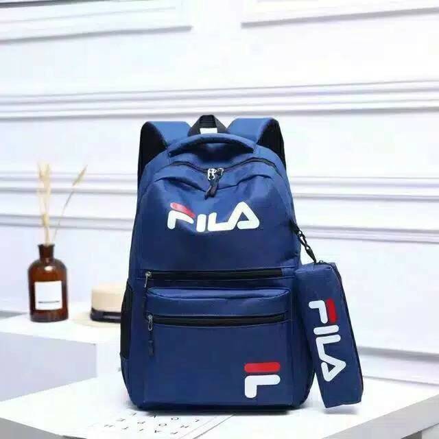 Tas ransel FILA fashion korea cocok untuk anak hingga remaja bisa digunakan oleh pria maupun wanita