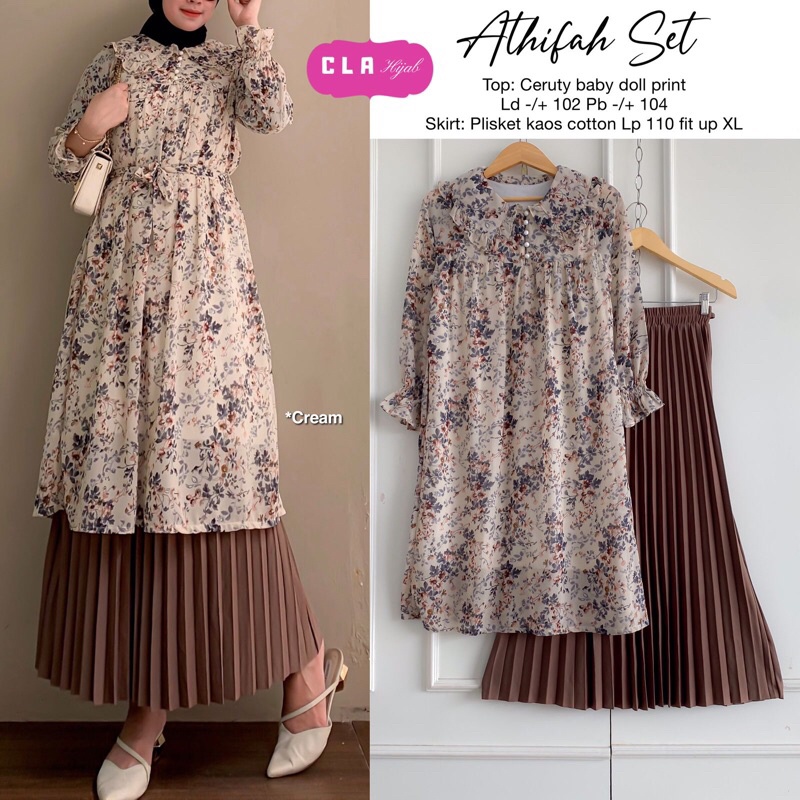ATHIFAH SET CREAM ORI CLA