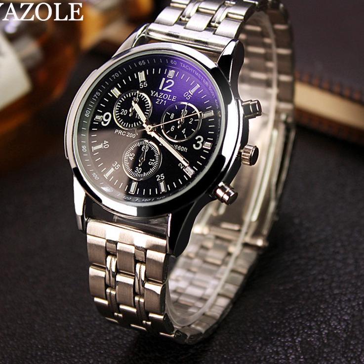 Paket Hemat Yazole 271 Jam Tangan Pria Original Business Quartz Watches