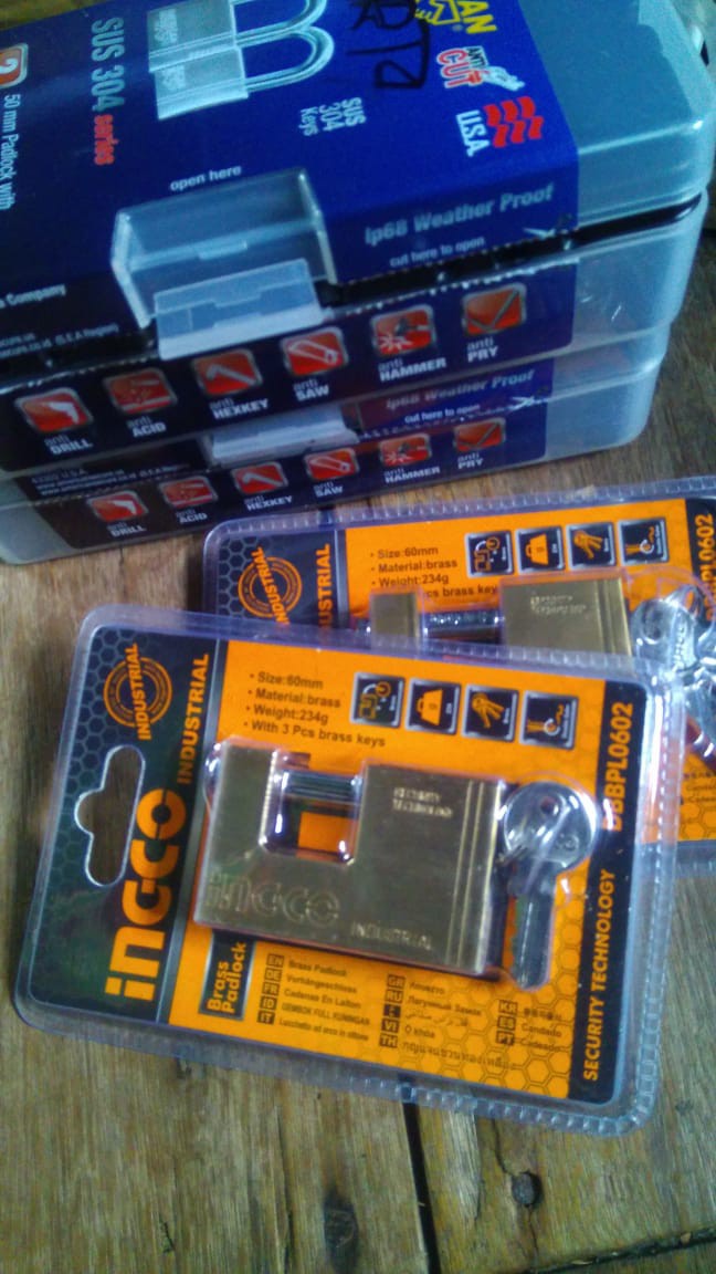 Gembok American Tool Key Alike Kunci Master 50mm (2 In 1) 2pcs Gembok