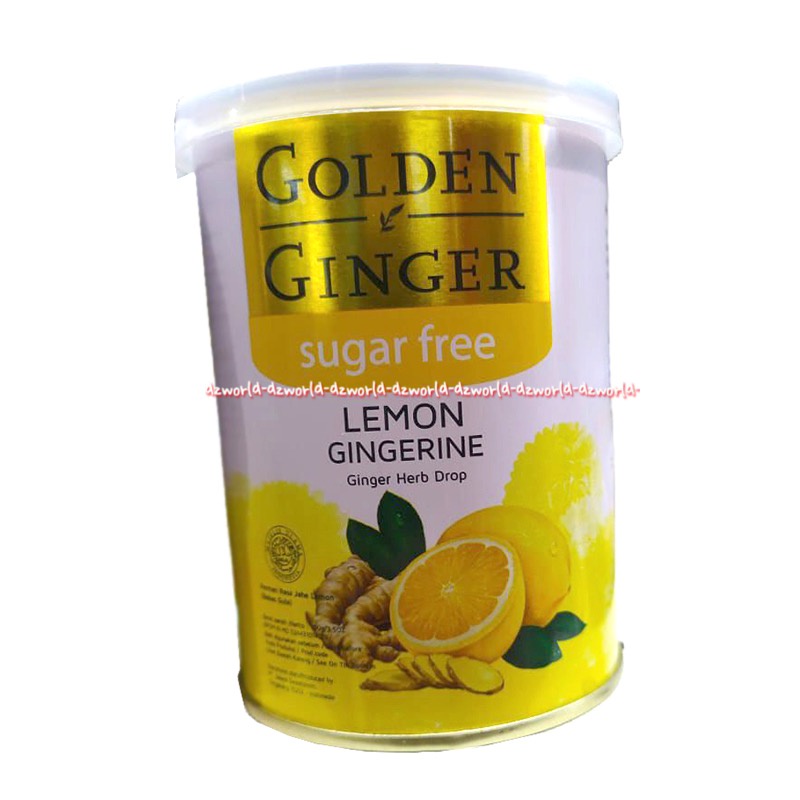 Golden Ginger Sugar Free 100gr Classic Lemon Permen Jahe Untuk Meredakan Tenggorokan Gondenginger Candy Less Sugar