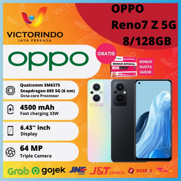 OPPO Reno7 Z [5G] Smartphone ( Ram 8GB / Rom 128GB ) Garansi Resmi