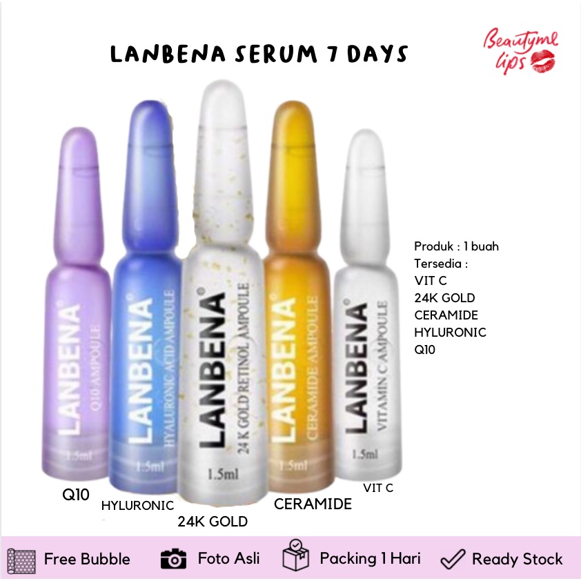 LANBENA SERUM 7 days / repair moisturizer / fine lines / wrinkle / brightern / hydrating