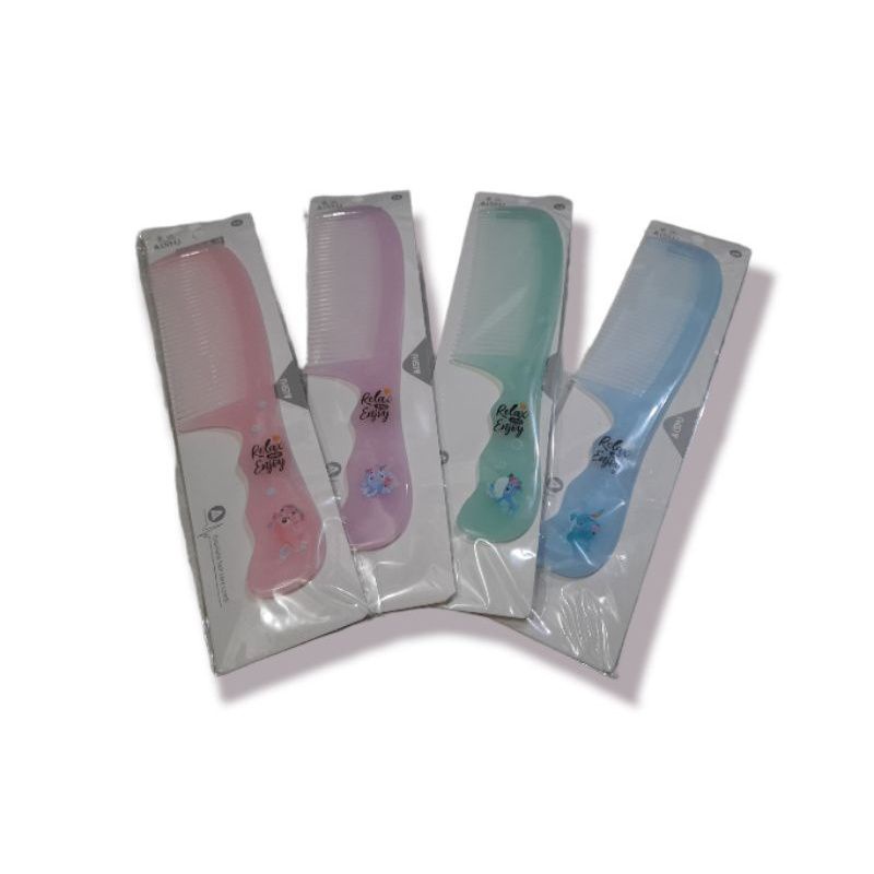 Sisir Rambut Gagang Lucu dan Imut Warna Soft
