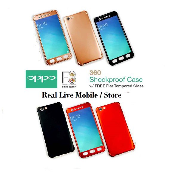HardCase case Protect 360 Oppo F3 & F3 Plus Slim Hard Ipaky Full Body Casing Kualitas Terbaik