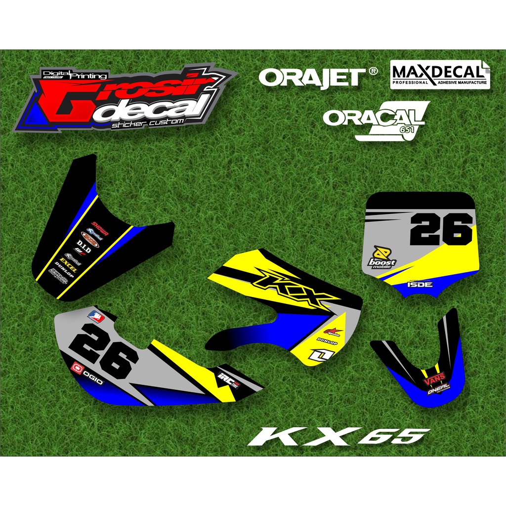 Decal KX 65 Full Body Fullblok Free Custom Dekal KX 65 Full Body