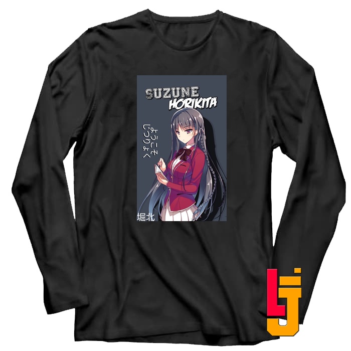 Kaos Pria Wanita Anime Lengan Panjang Suzune Horikita Classroom of the Elite Distro Lj1
